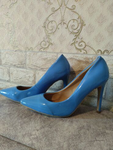 женские весенние туфли: Туфли 38, цвет - Синий