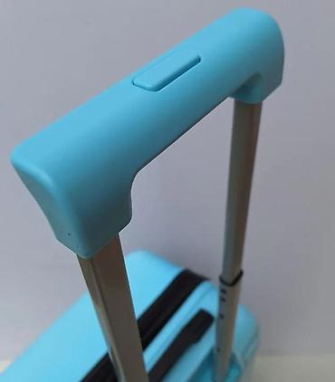 Rančevi, torbe i koferi: Dečji kofer na točkiće – plavi sa motivom dinosaurusa - Tvrda školjka — 10