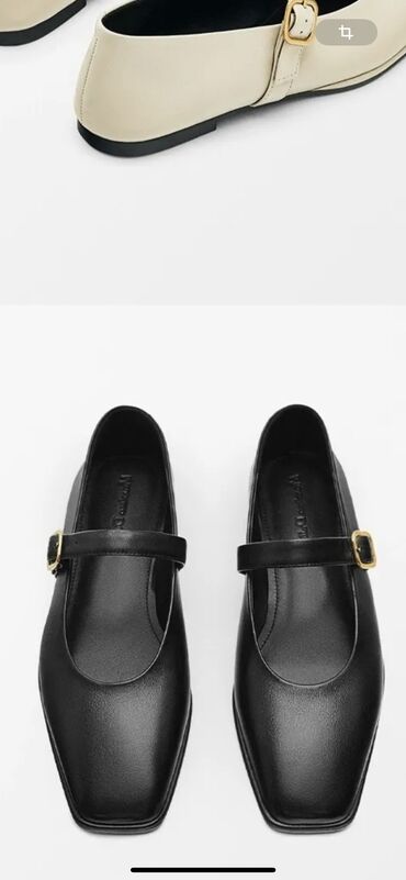 туфли натуральная замша: Туфли Massimo Dutti, 37, цвет - Черный