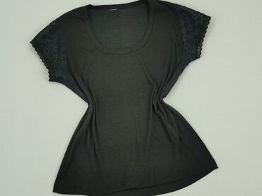 czarne bluzki krótki rękaw: Блуза жіноча, 2XS, стан - Хороший
