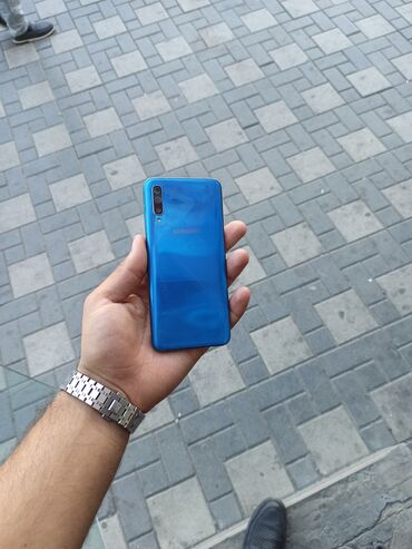 samsung a56 qiymeti: Samsung Galaxy A50, 64 GB, rəng - Göy, Düyməli, Barmaq izi, İki sim kartlı