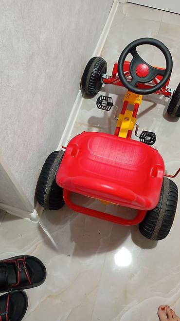 velosiped ev üçün: Yenidir 3gundur alınıb Uşaq pedallı go-kartı - Rəng: qırmızı (sarı — 1
