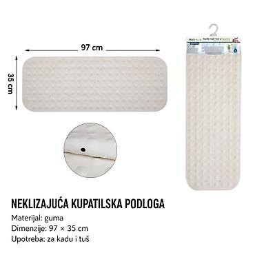 KMT Gumeni podmetač za kadu, bež 2208544 Opis: - Neklizajuća