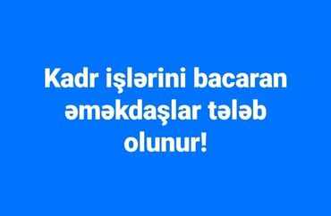 Digər ixtisaslar: Teqaudde olan tehsil iscilerini kamandamiza bizimle emekdasliga devet