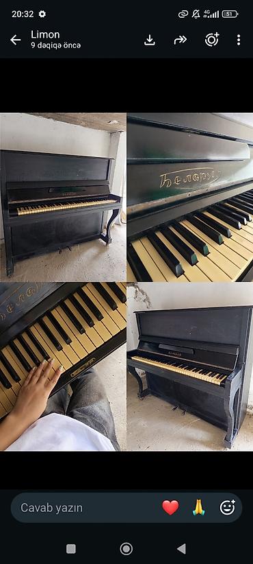 kredit piano: Upright pianino – “Belarus” markası - Korpus: klassik qara rəngli — 1