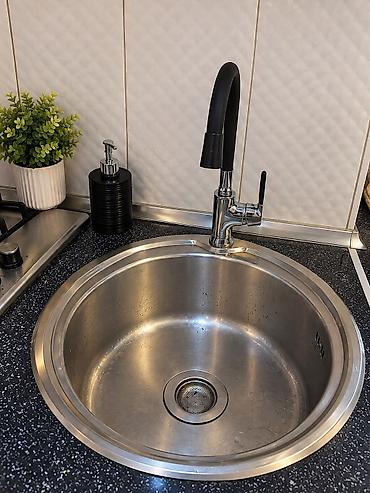 Dairəvi mətbəx lavabosu və qarışdırıcı kran dəsti 25 man - Material lalafo.az -da Dairəvi mətbəx lavabosu və qarışdırıcı kran dəsti 25 man - Material