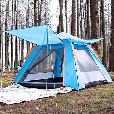 Oprema za kampovanje: Automatski šator za kampovanje – prostran, vodootporan i sa mrežom — 5