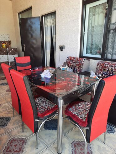 stol stul modelleri: Для кухни, Овальный стол, 4 стула, Азербайджан