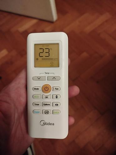 Inverter klime: Daljinski za klimu Midea.
Ispravan na lalafo.rs — 3 Inverter klime: Daljinski za klimu Midea.
Ispravan — 3