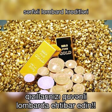 qizil üzükler: Qızıl külçələri və sikkələr lombard kreditlərini təmin etmək üçün