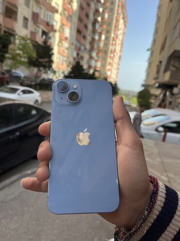 i̇pone 14: IPhone 14, 128 GB, Blue Titanium, Barmaq izi, Face ID, Simsiz şarj