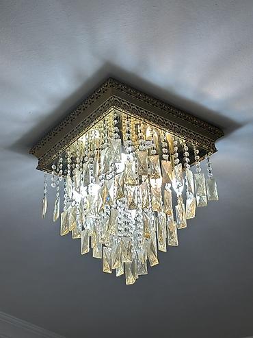 Çılçıraq, 10 və daha çox lampa, Xrustal