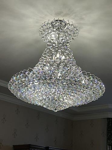 bra isiqlar: Çılçıraq, 10 və daha çox lampa, Xrustal — 2