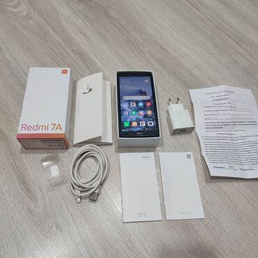 телефон редми буу: Redmi, Redmi 7A, Колдонулган, 32 ГБ, түсү - Кара, 2 SIM