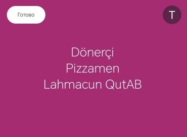 dönerci işi: Aşpaz Şaurma ustası. Təcrübəli