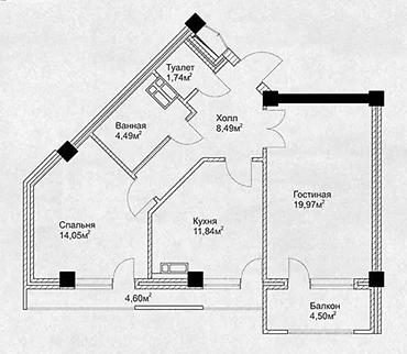 Продажа квартир: 2 комнаты, 71 м², Элитка, 3 этаж, Евроремонт — 2