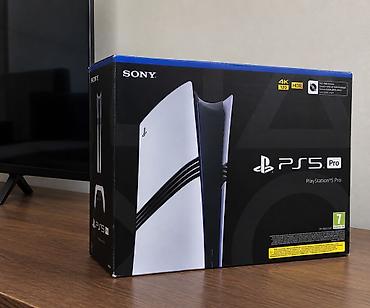 plesteşn 5: Sony PlayStation 5 Pro oyun konsolu əla vəziyyətdədir 1 ay istifade — 2