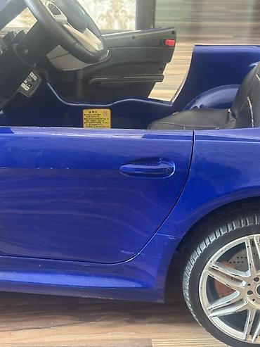 oyuncak masin: Uşaqlar üçün elektrikli minik maşını – Mercedes üslubunda, mavi rəngdə — 4