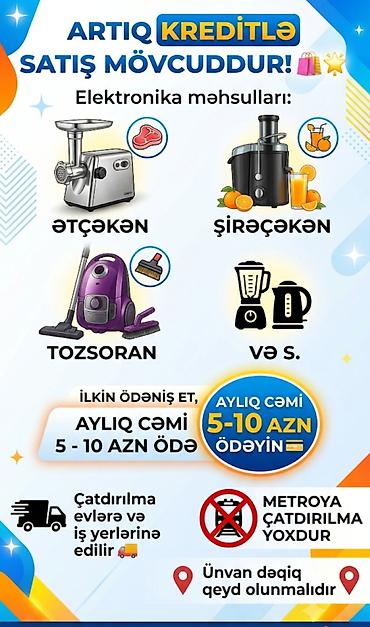 Elektronika məhsulları kreditlə! Məhsul kateqoriyaları: - Ətçəkən - lalafo.az -da Elektronika məhsulları kreditlə! Məhsul kateqoriyaları: - Ətçəkən -