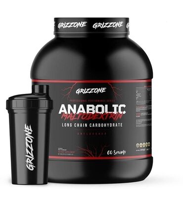 sidia 3000: Grizzone maltodextrin 3000 gr 60 servis + shaker hədi̇yyə