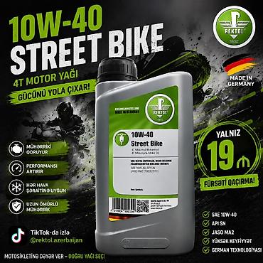 alpine 10w40: Orginal Almaniya istehsalı !!!Motosiklet yağı. Rektol 10W-40 Street — 1