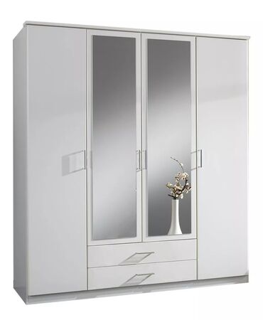 Sifarişlə dolablar: Düz dolab, Yataq otağı üçün, Paltar üçün, Açılan, Korpuslu, 4 qapılı — 17