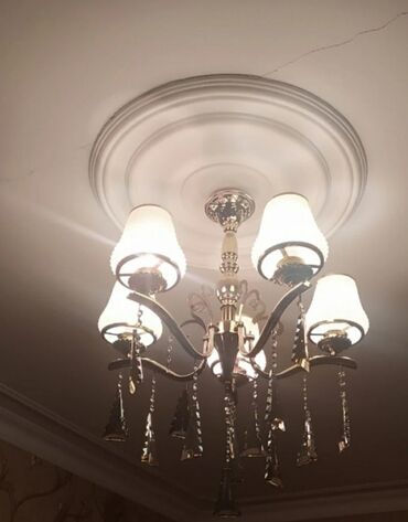 керосиновая лампа: Çılçıraq, 5 lampa, Metal