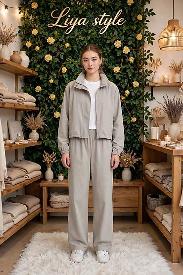 Спортивная одежда: Спортивный костюм, Ветровка, Корея, На молнии, M, L, XL — 1