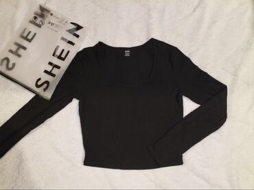 torbice new yorker: Nov shein crop top dugih rukava, S velicina