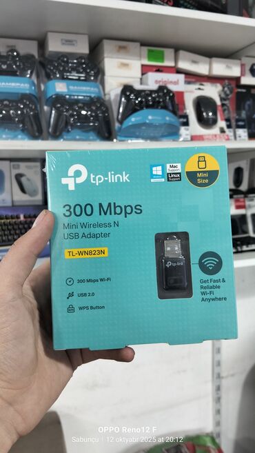 tp link alfa: Kompüterlər üçün wifi adaptor 300 mb ötürmə sürəti yeni orginaldır