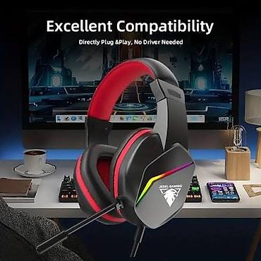 komputer korpusu: JEDEL-GAMING USB qulaqlıq-mikrofon - Plug & Play: Sürücü tələb — 2