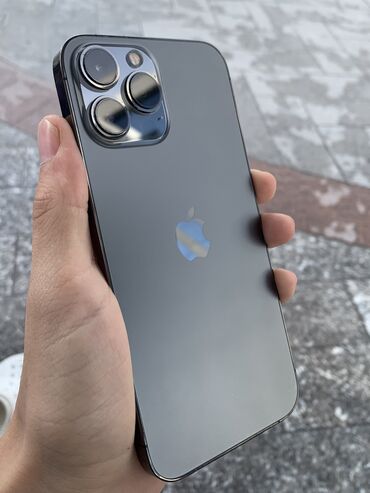 бу телефоны в ош: IPhone 13 Pro Max, Б/у, 128 ГБ, Зарядное устройство, Чехол, Кабель, 87 %