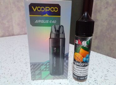 Qəlyan, vayp və aksesuarları: VOOPOO ARGUS E40 👉Bağli Salafan Qutuda +30ml.salt,və ya 60ml.adi yağ — 5