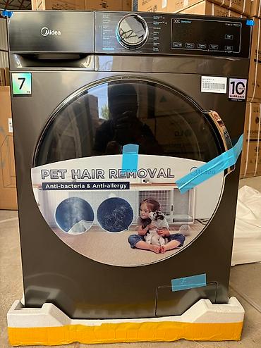 Стиральные машины автомат: Стиральная машина MIDEA MFA01W70B/T-C Бренд Midea Цвет Титановый at lalafo.kg — 8 Стиральные машины автомат: Стиральная машина MIDEA MFA01W70B/T-C Бренд Midea Цвет Титановый — 8