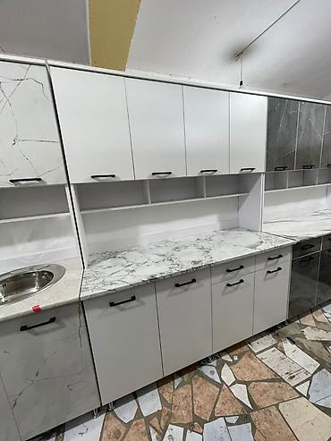 Кухонные гарнитуры: Кухонный гарнитур, Новый, цвет - Серый, ДСП, Бесплатная доставка — 6