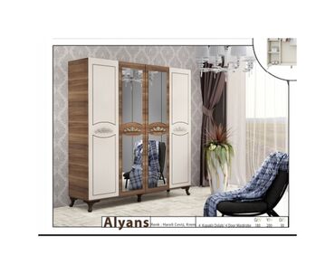 Dolablar: Yeni, Açılan, 4 qapılı Düz dolab, Qarderob, paltar dolabı, Türkiyə
