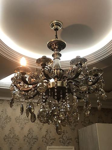 İşıqlandırma: Çılçıraq, 10 və daha çox lampa, Metal — 2