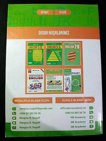 dollar neceyedi: “İngilis Dili – Grammar and Vocabulary” (Nərgiz R. Nəcəf, NR Academy) — 2