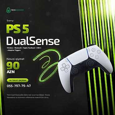 pc gamepad: Sony DualSense Controller (PS5) 🔹 Qısa xüsusiyyətlər: Wireless — 1