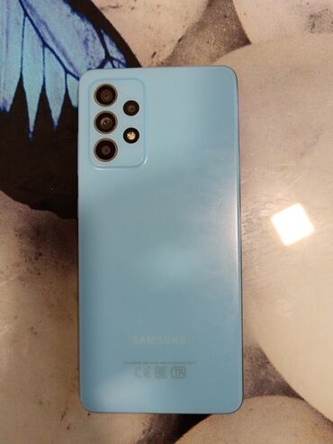 telfon samsung: Samsung Galaxy A52, 128 GB, rəng - Mavi, İki sim kartlı