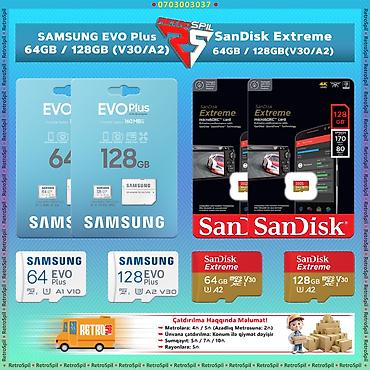 Original MicroSD Kart! 🔹 Samsung EVO Plus A1 V10 — 64GB — 45₼ 🔹