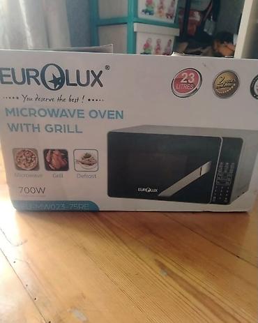 turk qaz sobası: Eurolux mikrodalğalı soba – EU-MWO23-75RE - Həcmi: 23 litr - Güc: 700 — 3