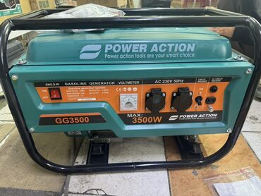 генератор: Бензиновый генератор POWER ACTION GG3500 Основные характеристики: -