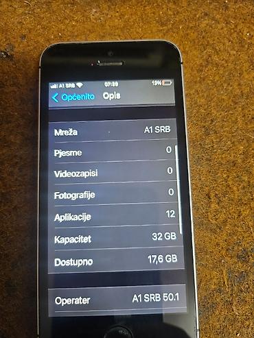 Apple iPhone: Apple iPhone SE (1. generacija) – 32 GB BH 88% Space Gray telefon je — 7