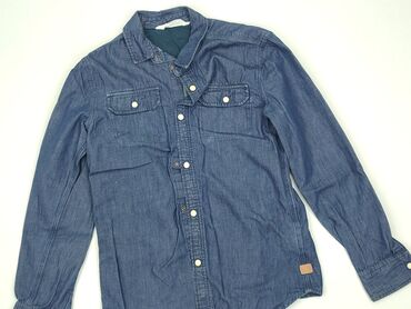 koszula 92: Shirt 10 years, condition - Perfect, pattern - Without pattern, color - Blue