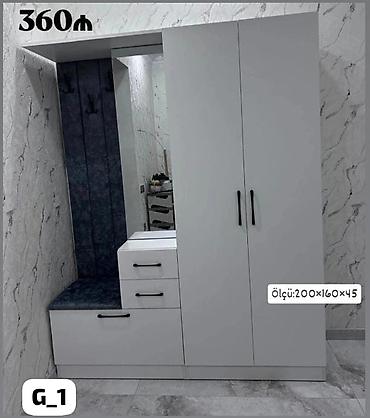 skaf ikinci el: Dəhliz üçün çoxfunksiyalı dəst: - Ölçü: 200×160×45 sm (şəkildə — 1