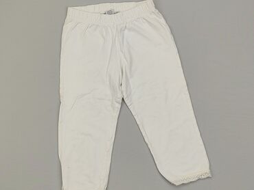 białe spodnie na gumce: Leggings for kids, 10 years, 104/110, condition - Fair