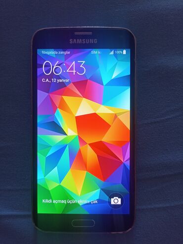 samsung a10 ucuz: Samsung Galaxy S5 Duos, 16 GB, rəng - Qara, Sensor, Barmaq izi, İki sim kartlı