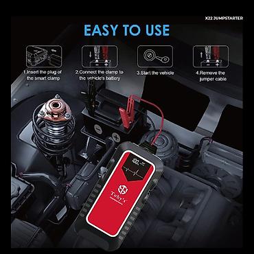 jump starter: Пусковое устройство ёмкостью 16000 мАч и мощностью 59,2 Вт с пиковым — 1