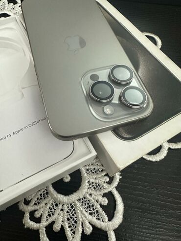 Apple iPhone: IPhone 15 Pro, 128 GB, Natural Titanium, Sənədlərlə — 3